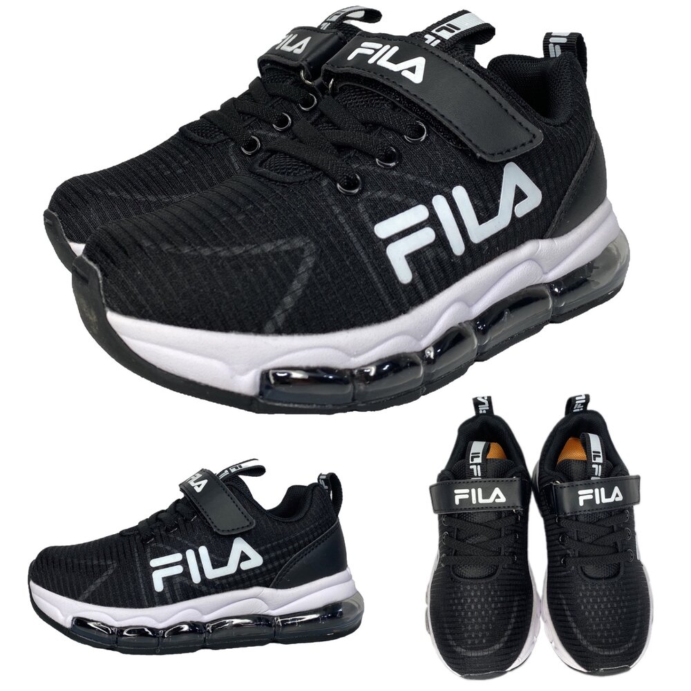 Fila 氣墊運動鞋 旋鈕鞋 球鞋 矯正鞋 康特杯 氣墊鞋 正品 男童女童 童鞋-圖片-3