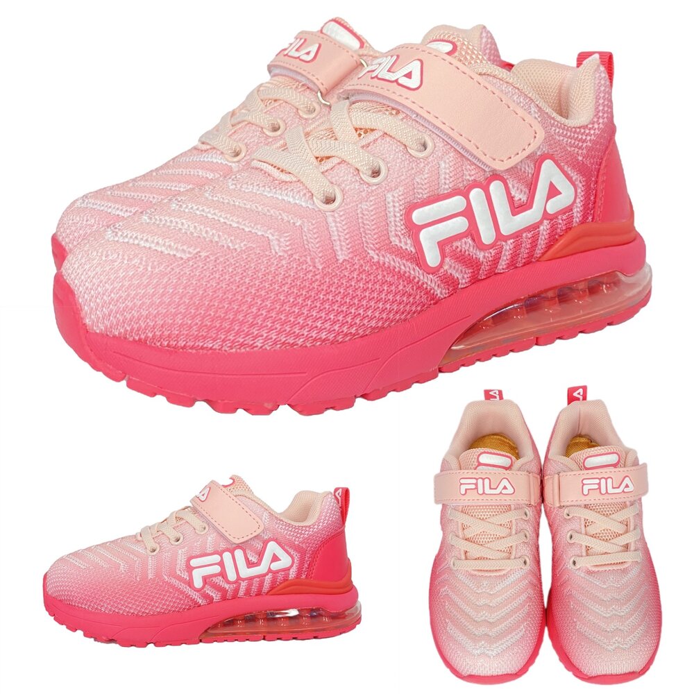 Fila 氣墊運動鞋 旋鈕鞋 球鞋 矯正鞋 康特杯 氣墊鞋 正品 男童女童 童鞋-圖片-9
