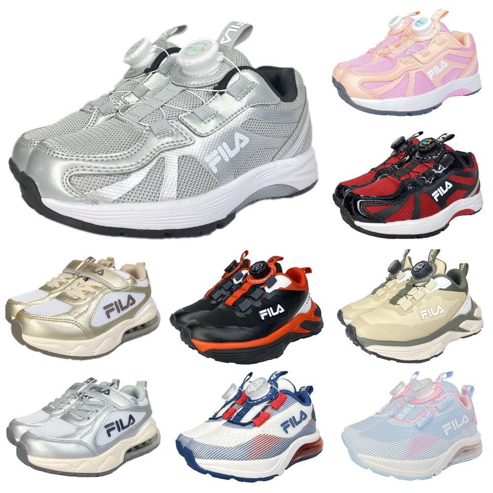 Fila 氣墊運動鞋 旋鈕鞋 球鞋 矯正鞋 康特杯 防水 男童女童 童鞋 封面照片