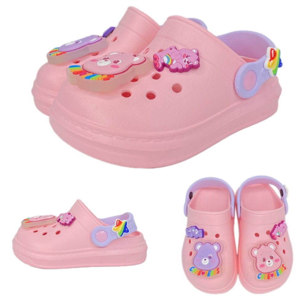 彩虹熊 女童拖鞋 園丁鞋 洞洞鞋 CareBears 兒童 涼鞋 16-24號-圖片-5