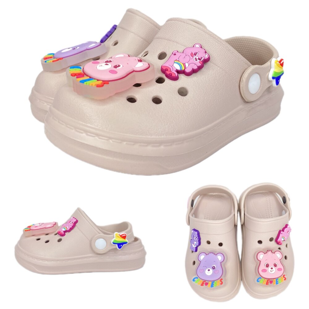 彩虹熊 女童拖鞋 園丁鞋 洞洞鞋 CareBears 兒童 涼鞋 16-24號-圖片-6