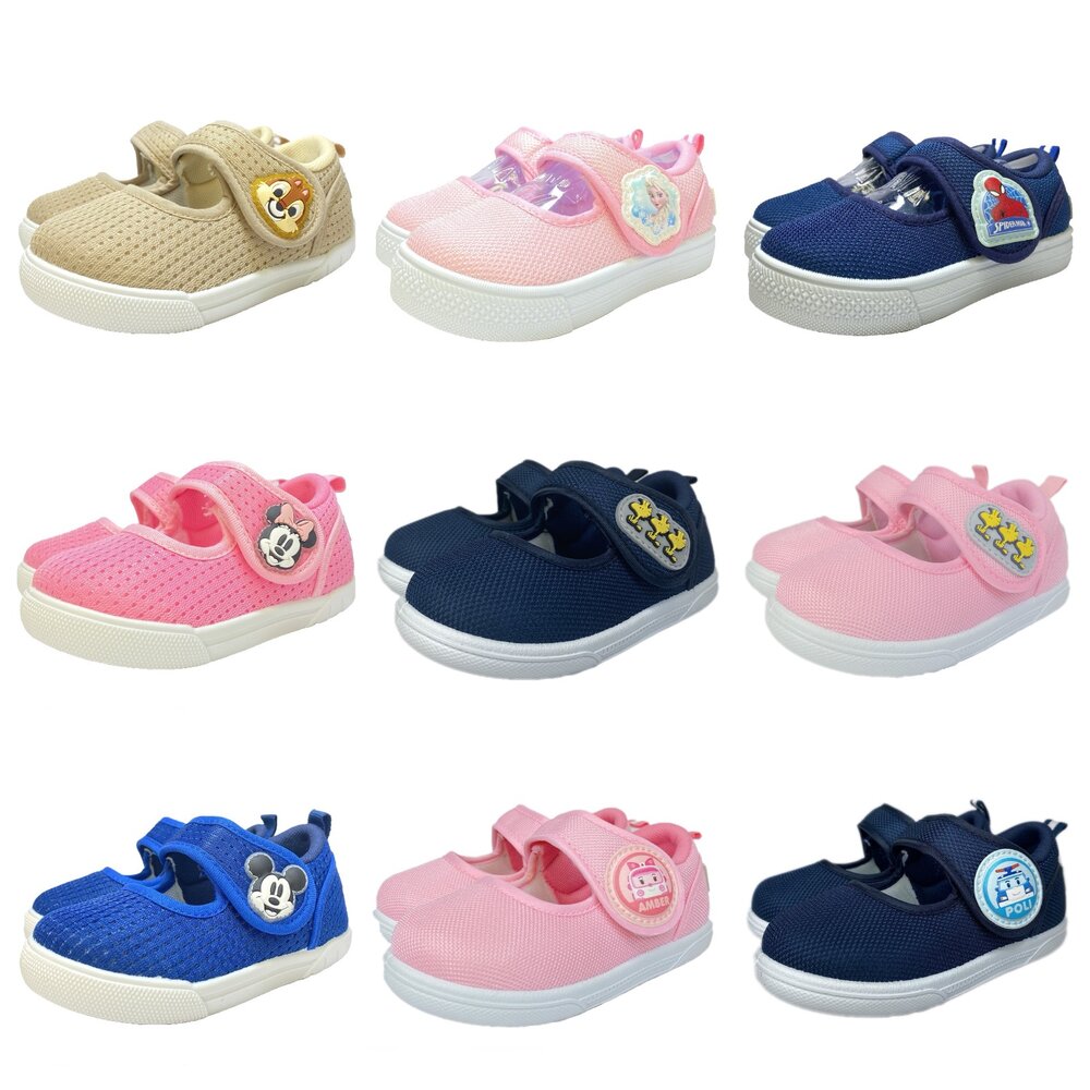 幼兒園室內鞋 台灣製 冰雪奇緣 蜘蛛人 波力 史奴比 迪士尼 正品授權 女童 男童 米奇 米妮 童鞋 魔鬼氈 封面照片