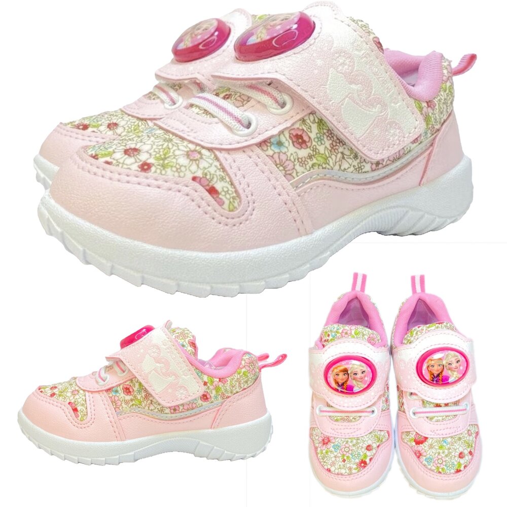 冰雪奇緣 運動鞋 電燈鞋 蘇菲亞公主 球鞋 童鞋 布鞋 迪士尼公主 魔鬼氈 艾莎 安娜-圖片-1