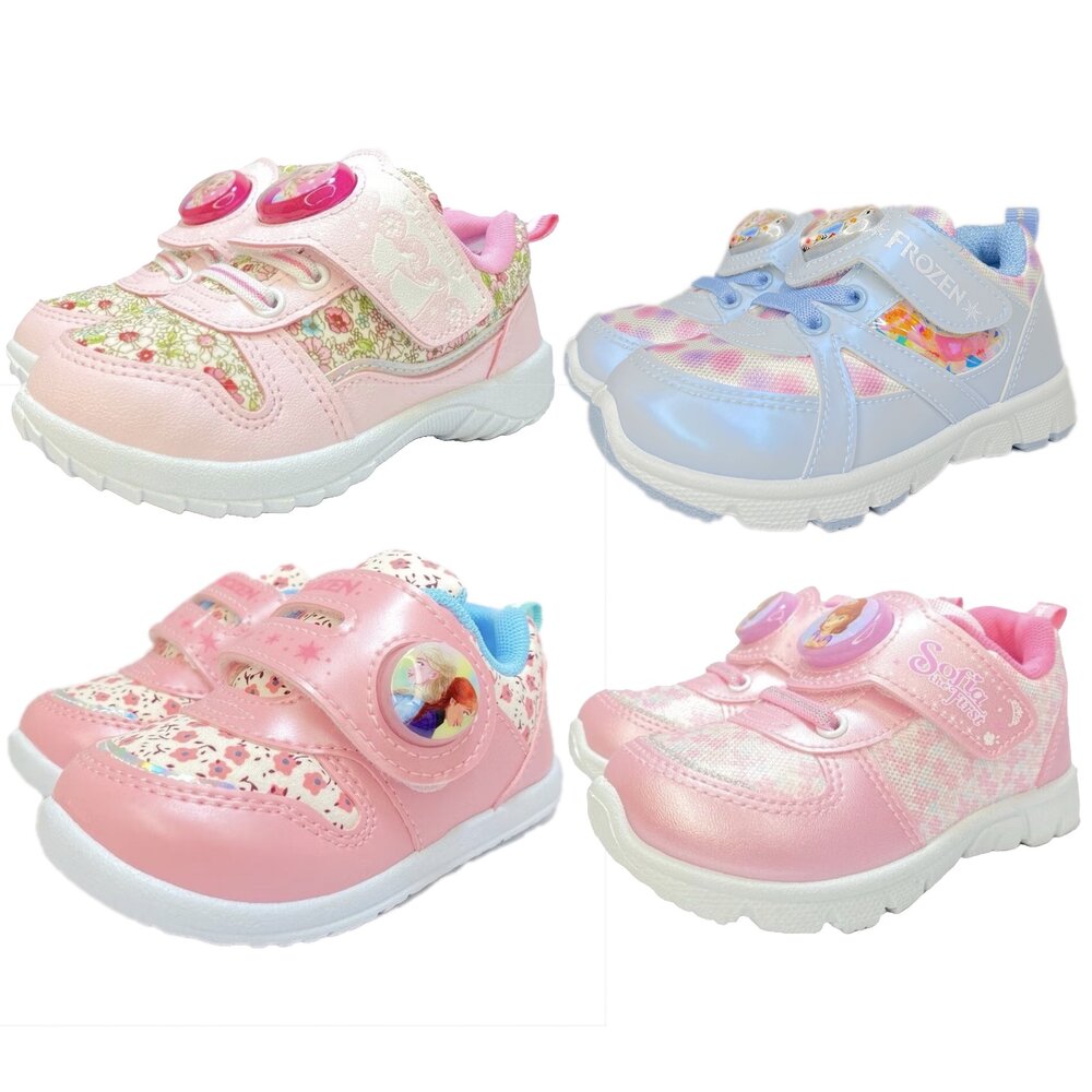 7993290560-冰雪奇緣 運動鞋 電燈鞋 蘇菲亞公主 球鞋 童鞋 布鞋 迪士尼公主 魔鬼氈 艾莎 安娜