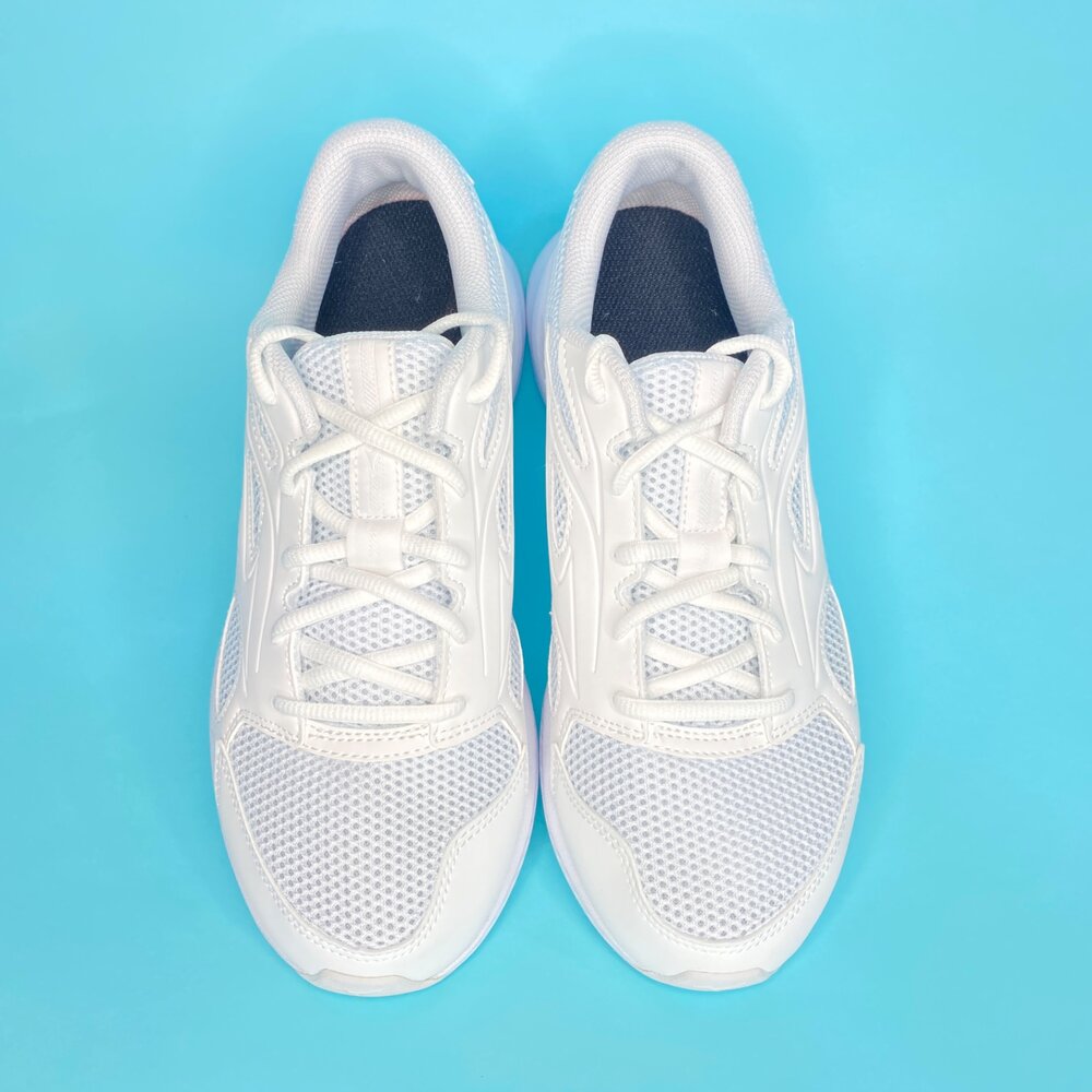 美津濃 mizuno 全白球鞋 學生鞋 運動鞋 23-29號 白鞋-圖片-1