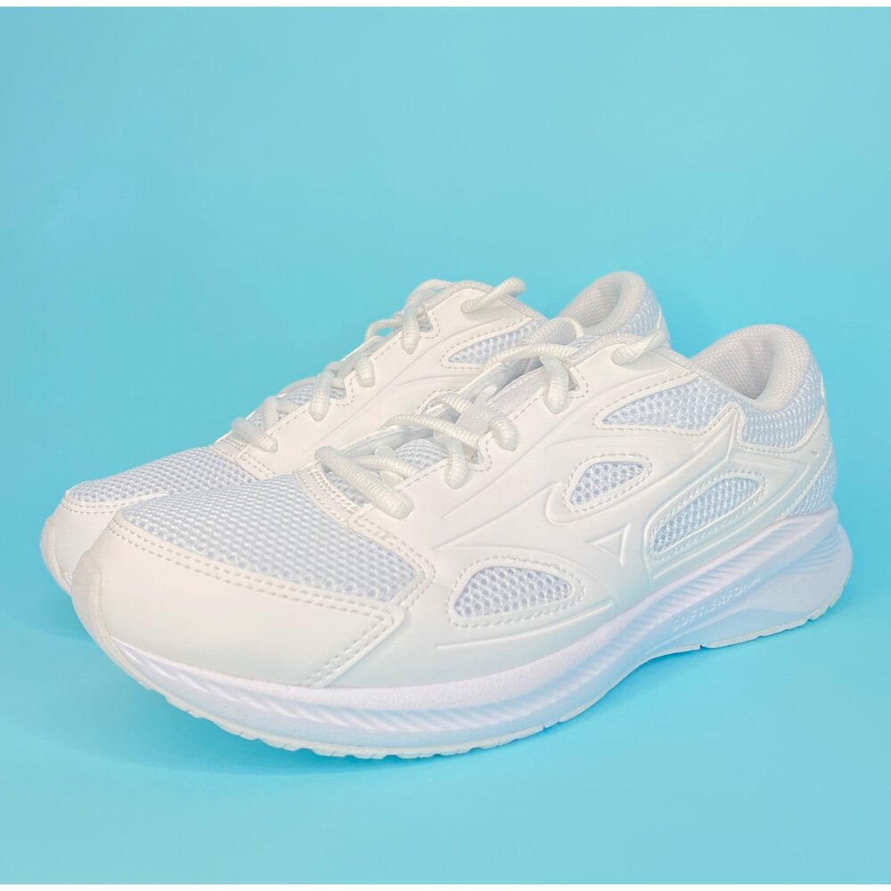 8518985-美津濃 mizuno 全白球鞋 學生鞋 運動鞋 23-29號 白鞋