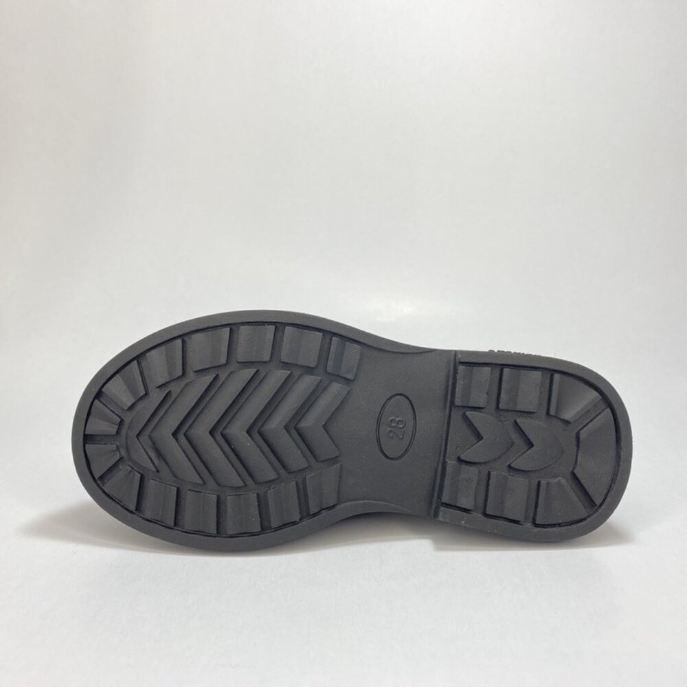 女童休閒鞋 娃娃鞋 漆皮皮鞋 平底鞋 蝴蝶結 黑色 女童黑皮鞋 中童-圖片-4