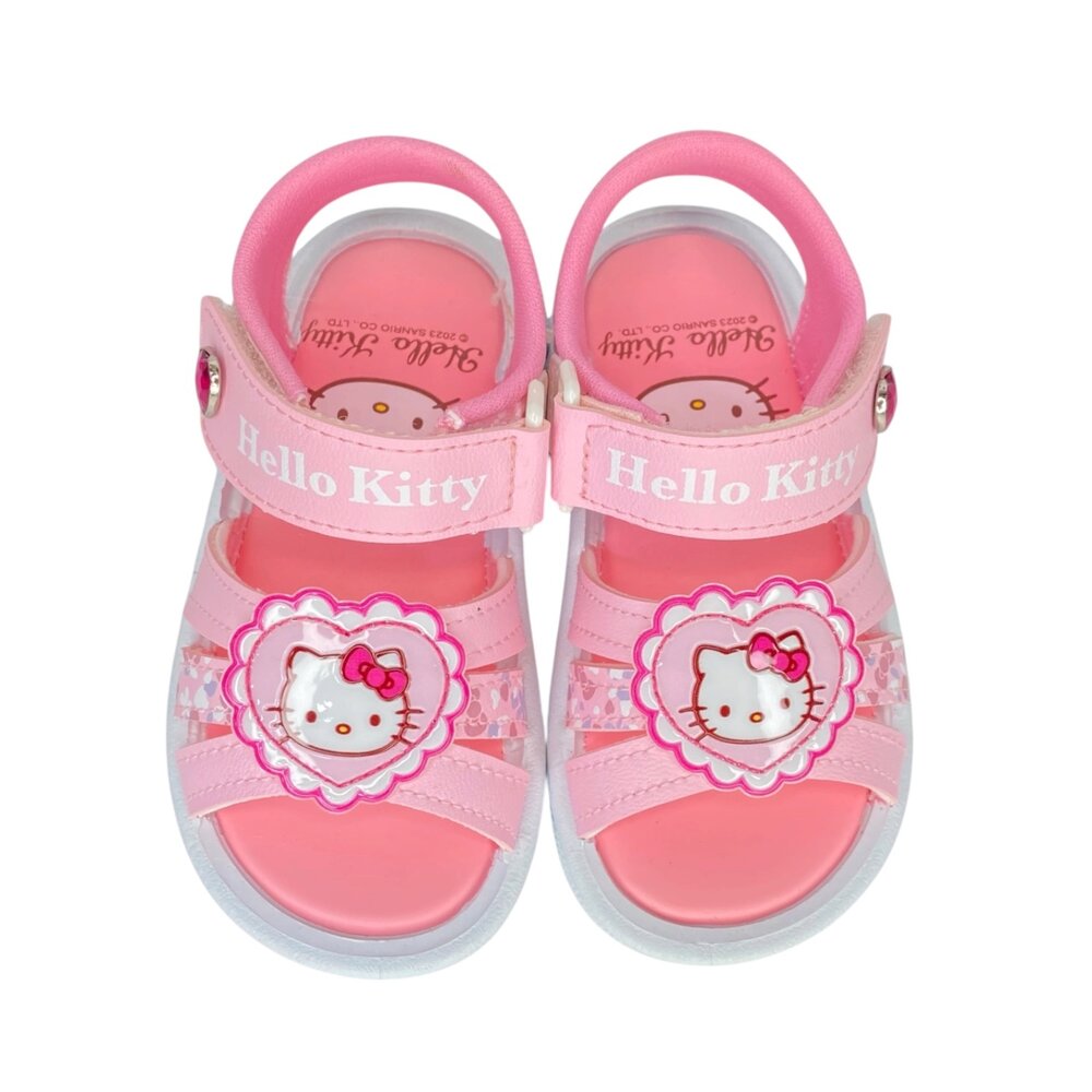 Hellokitty 涼鞋 運動休閒 魔鬼氈 女童 15-23號 大耳狗 童鞋 凱蒂貓 台灣製-圖片-2
