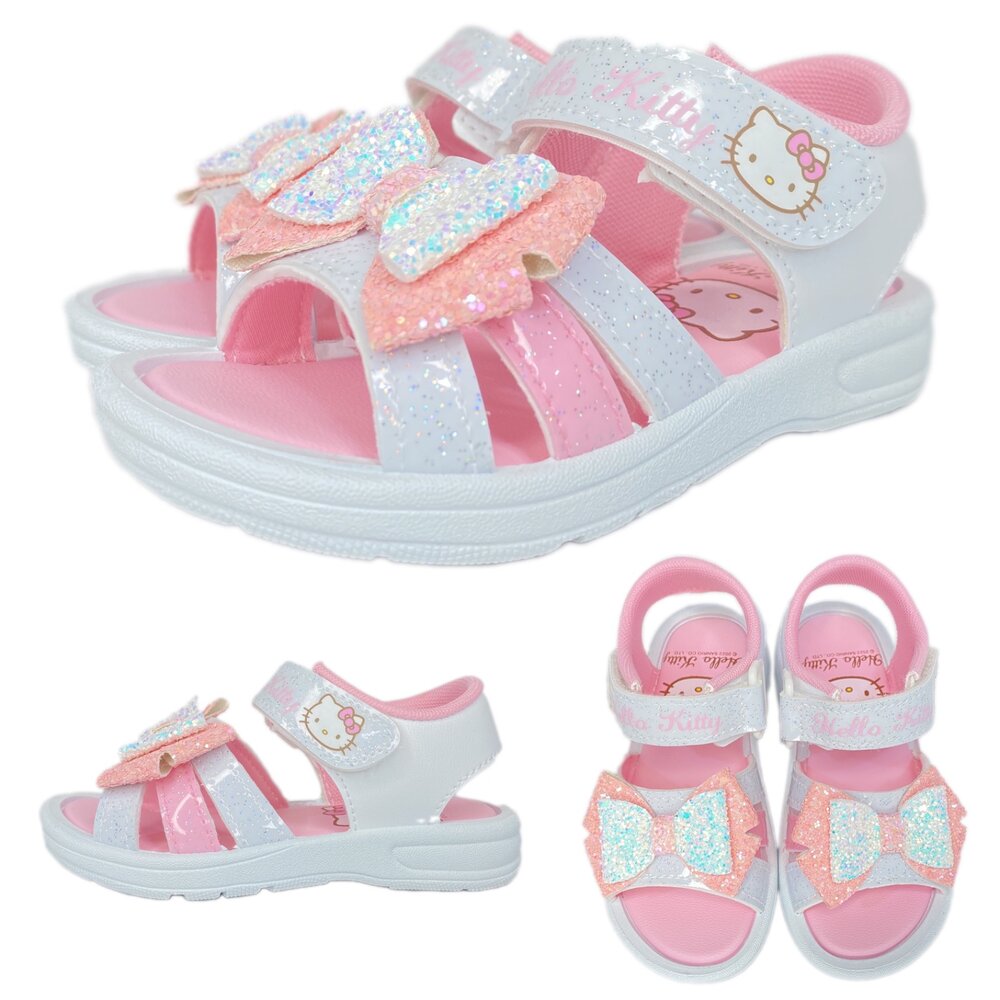 Hellokitty 涼鞋 運動休閒 魔鬼氈 女童 15-23號 大耳狗 童鞋 凱蒂貓 台灣製-圖片-8