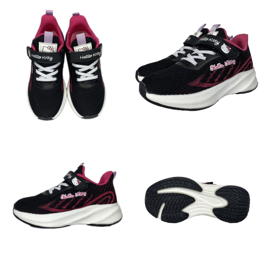 凱蒂貓 女童運動鞋 氣墊鞋 童鞋 Hellokitty 全白布鞋 球鞋 31-37號-圖片-4