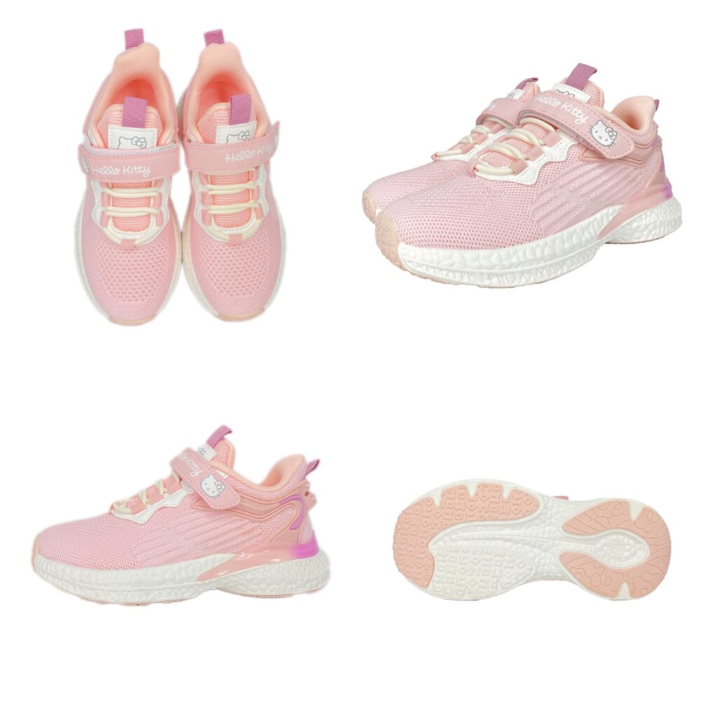 凱蒂貓 女童運動鞋 氣墊鞋 童鞋 Hellokitty 全白布鞋 球鞋 31-37號-圖片-6