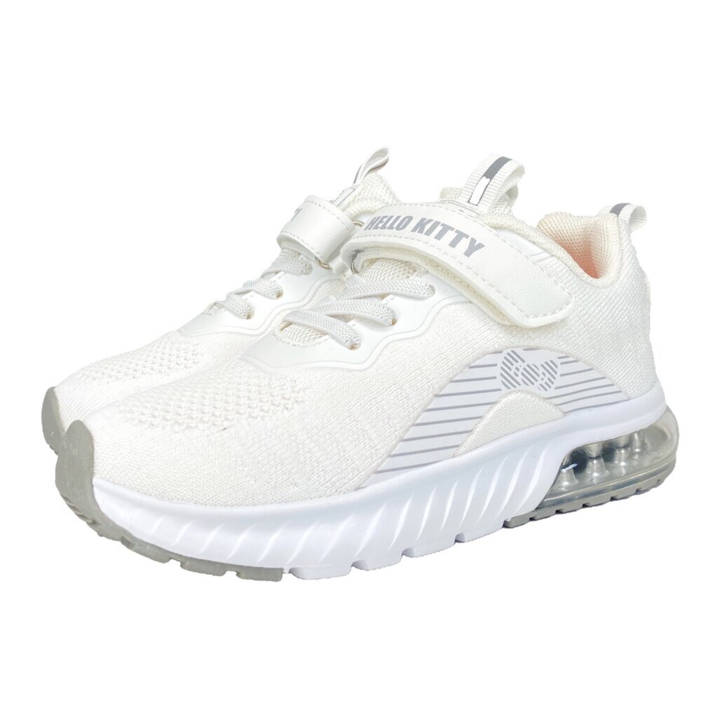 凱蒂貓 女童運動鞋 氣墊鞋 童鞋 Hellokitty 全白布鞋 球鞋 31-37號-圖片-10