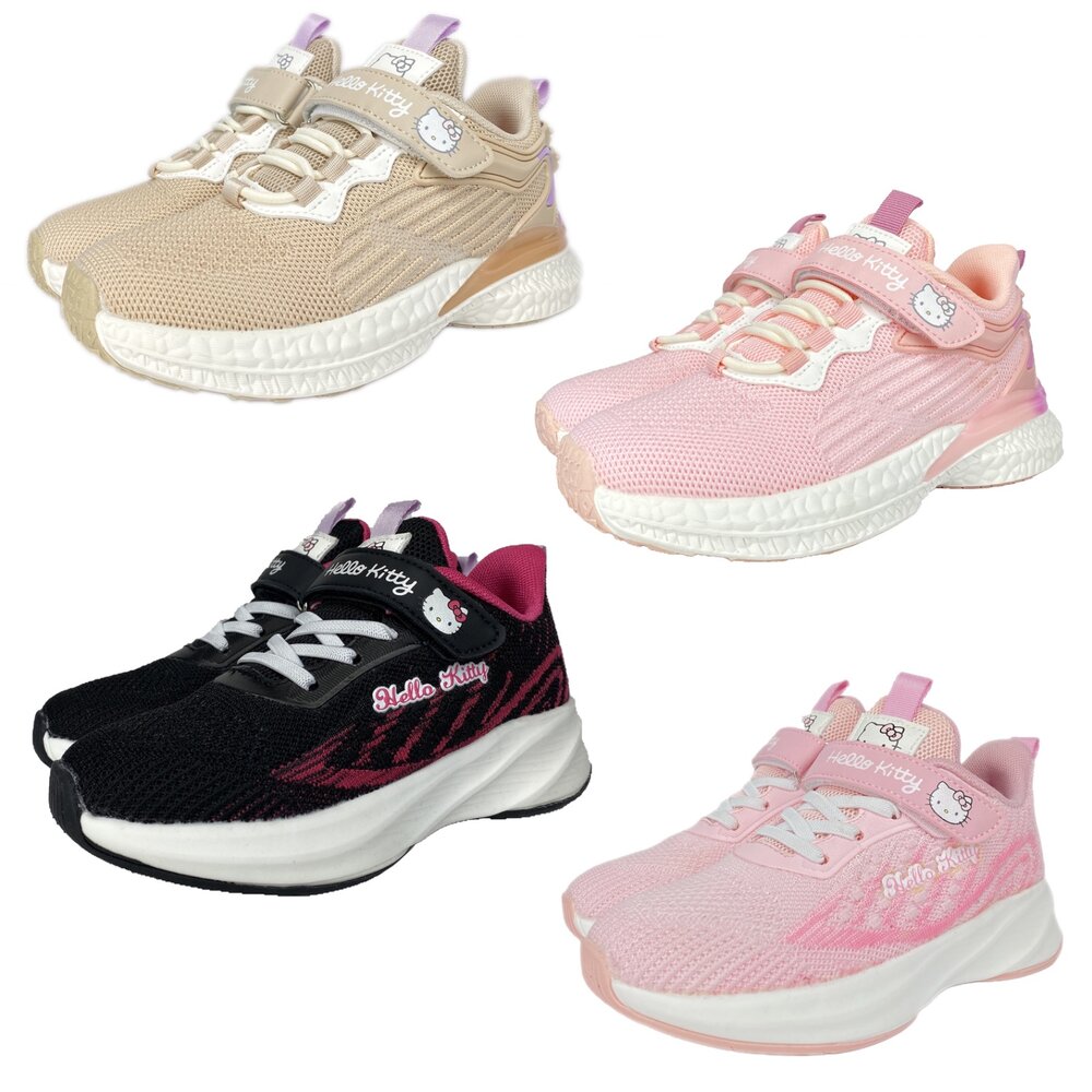 凱蒂貓 女童運動鞋 氣墊鞋 童鞋 Hellokitty 全白布鞋 球鞋 31-37號 封面照片