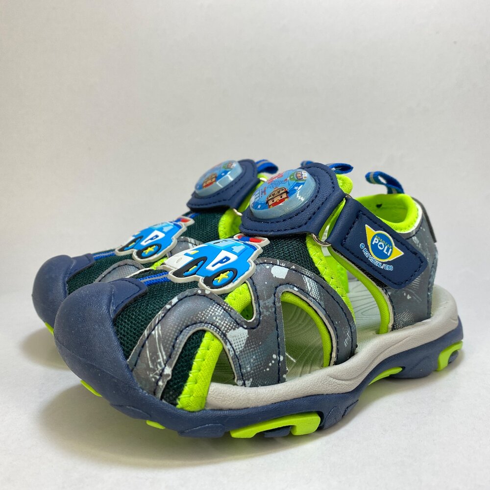 波力 冰雪奇緣 護趾涼鞋 水涼鞋 電燈鞋 童鞋 運動涼鞋 羅伊 蜘蛛人 艾莎 安娜 魔鬼氈-圖片-1