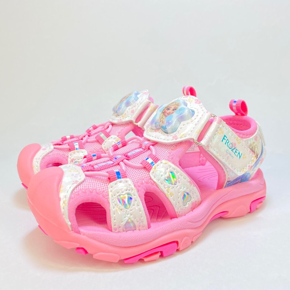 波力 冰雪奇緣 護趾涼鞋 水涼鞋 電燈鞋 童鞋 運動涼鞋 羅伊 蜘蛛人 艾莎 安娜 魔鬼氈-圖片-3