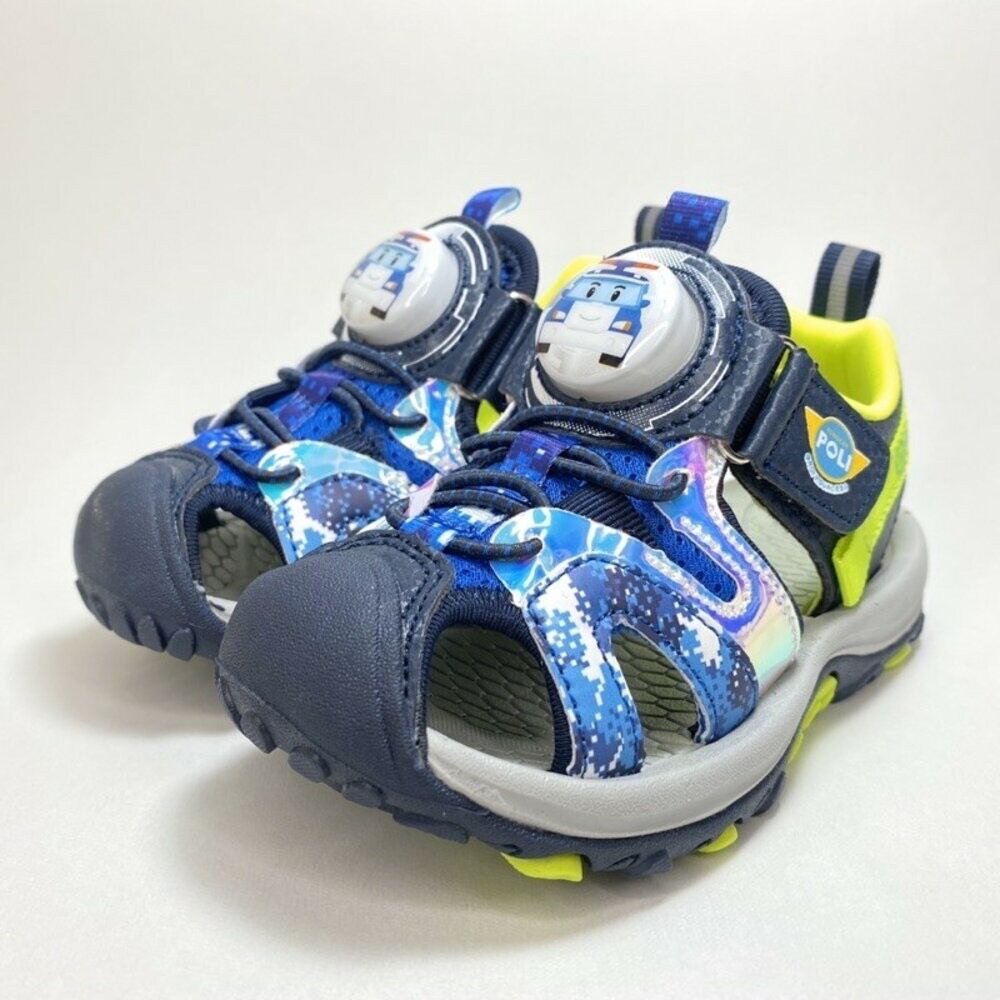 波力 冰雪奇緣 護趾涼鞋 水涼鞋 電燈鞋 童鞋 運動涼鞋 羅伊 蜘蛛人 艾莎 安娜 魔鬼氈-圖片-7