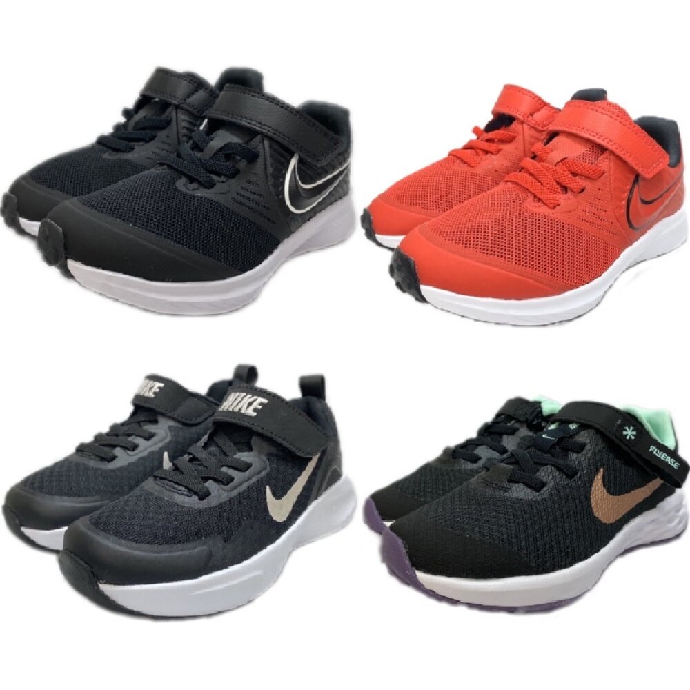Nike運動鞋全新正品男童球鞋童鞋紅色Starrunner2