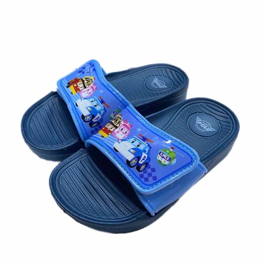 兒童拖鞋 波力 蜘蛛人 台灣製 🔥現貨秒出🔥 男童 休閒玩水 中童 漫威-圖片-1