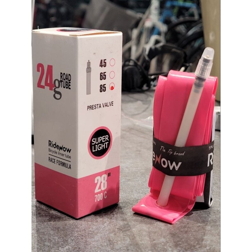 20681468056-RIDENOW 內胎 超輕量 24G 45MM/65MM/85MM/補胎片 粉色