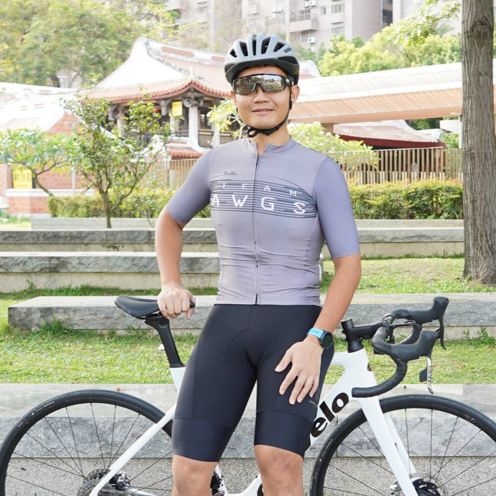 22379895878-TEAM AWGS 車隊版車衣 Frontier競賽版型 快速排汗 修身 灰色肥宅版