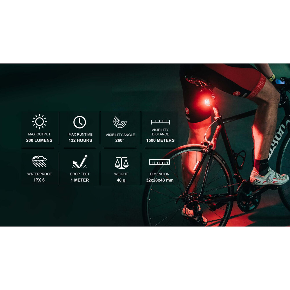 MAGICSHINE SEEMEE 200 V3.0 智慧型自行車尾燈 自行車後燈 腳踏車後燈 單車尾燈-圖片-4