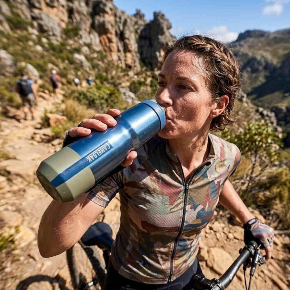 CAMELBAK 650ml Podium 競速真空保冰單車水瓶 水星藍 深海藍-圖片-5