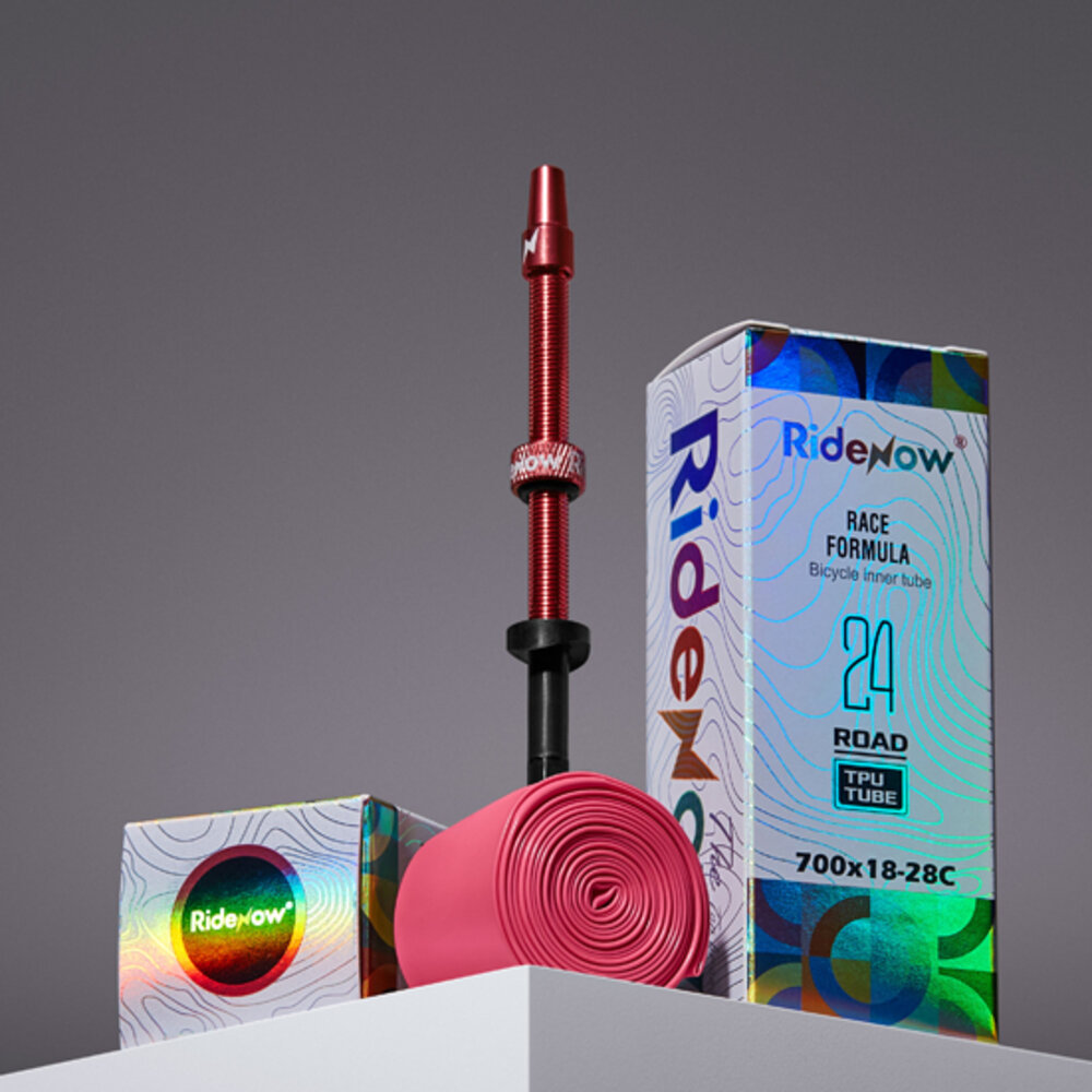 24643174336-RIDENOW 內胎 金屬氣嘴 超輕量 24G 45MM/65MM/85MM 粉色