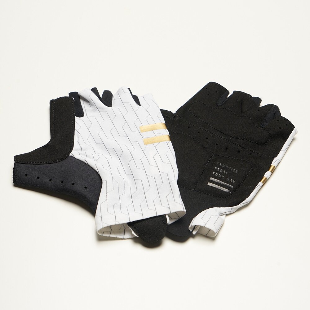 出清 FRONTIER 型格半指手套 白金 Trends Mitts-圖片-1