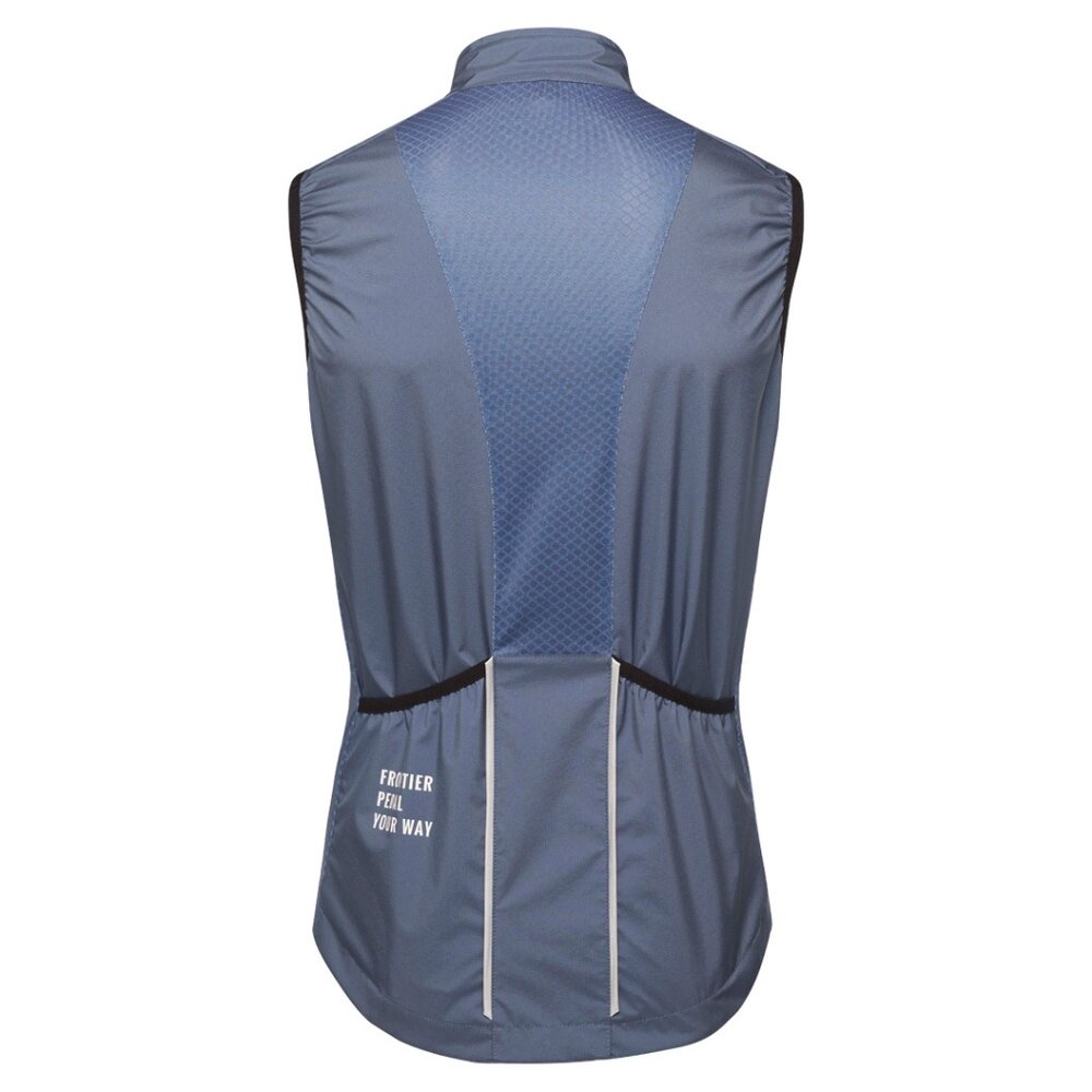 出清 Frontier Mistral Vest 防風輕量男背心 (藍S)-圖片-1