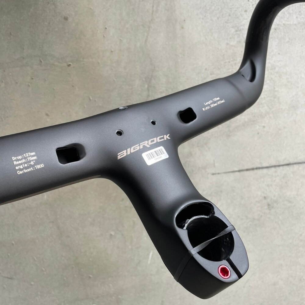 Bigrock 大石 一體把 碳纖維 全內走線 公路車彎把 車把手-圖片-1