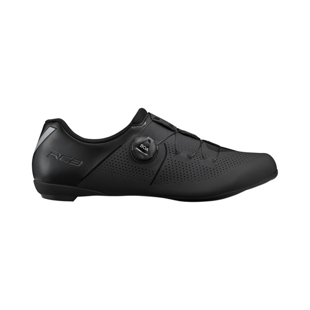 27893699703-SHIMANO RC302 公路車鞋 動力鞋楦 寬版 卡鞋 黑