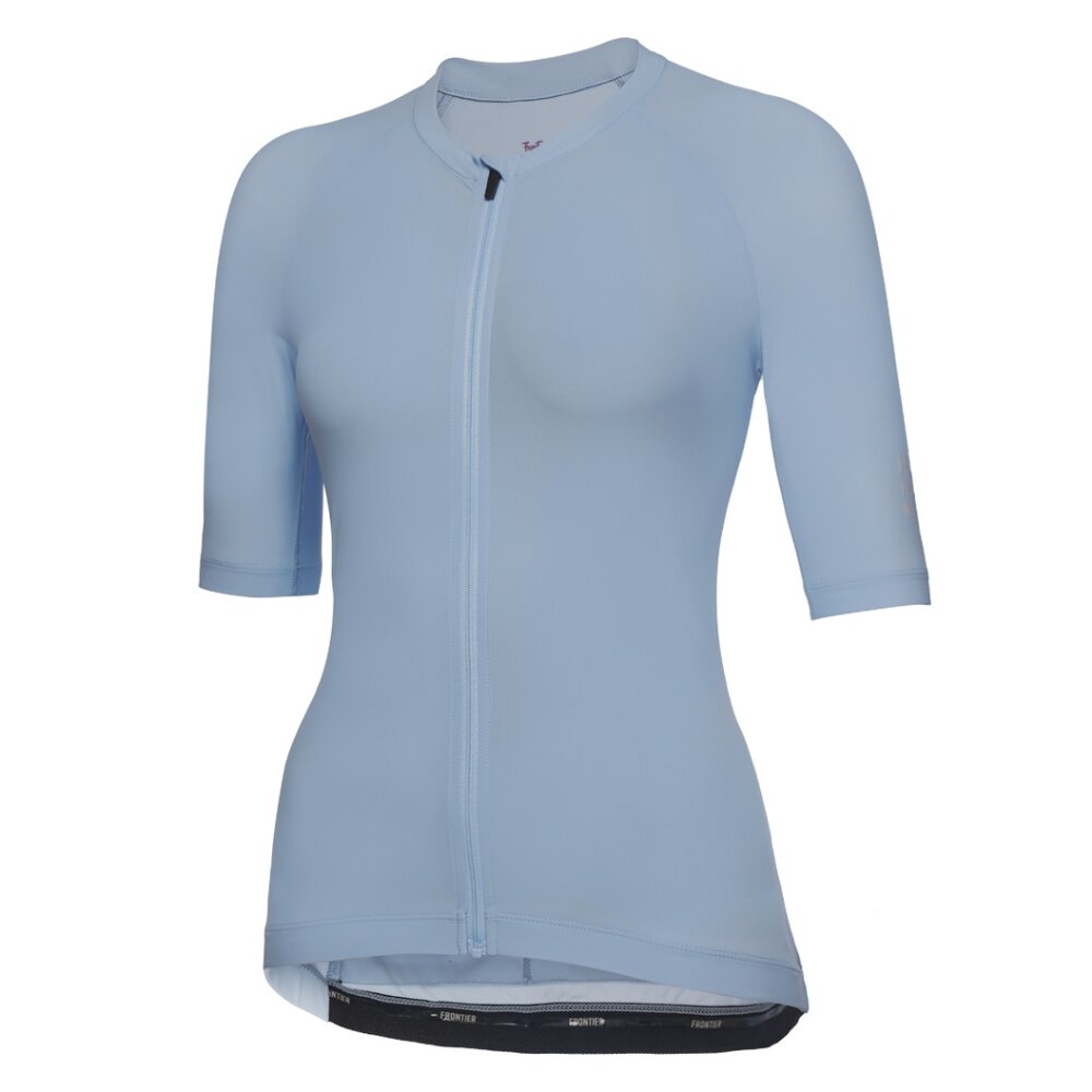 28826777148-出清 Frontier NERVE TRAINING Jersey 運動版女款車衣 (水藍)