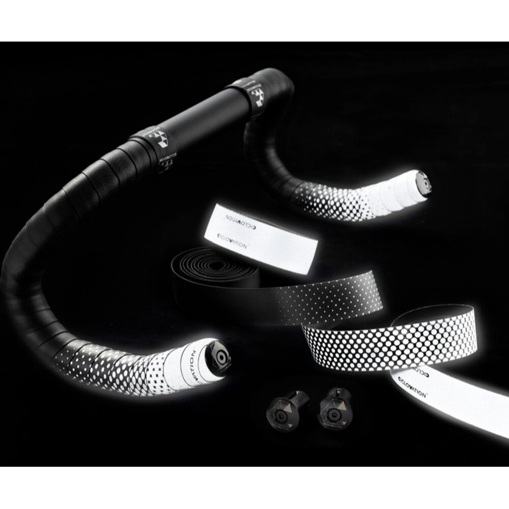 CICLOVATION自行車把帶|進階款皮革觸感 反光漸變色-圖片-3