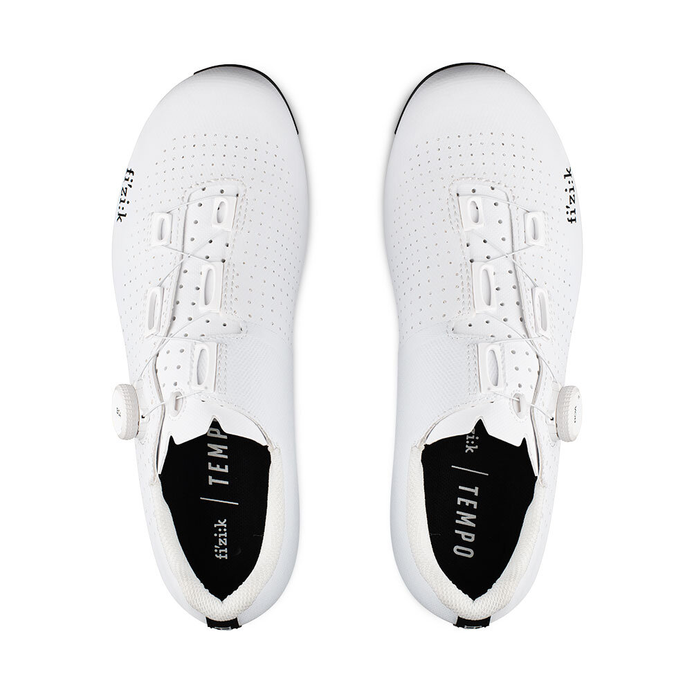 出清 FIZIK TEMPO DECOS CARBON WIDE 寬楦 碳纖卡鞋 自行車鞋 白-圖片-1