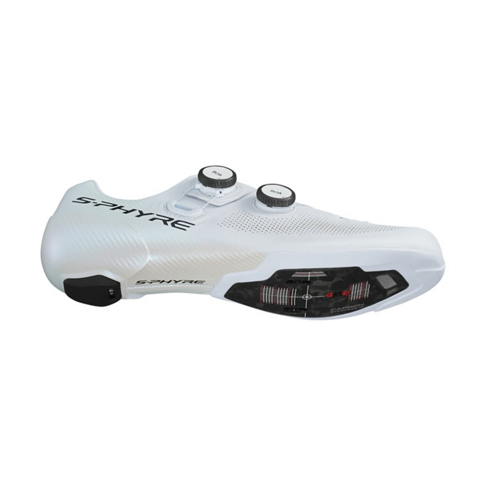 出清 SHIMANO S-PHYRE RC903 公路車鞋 動力鞋楦 寬版 卡鞋 白色-圖片-3
