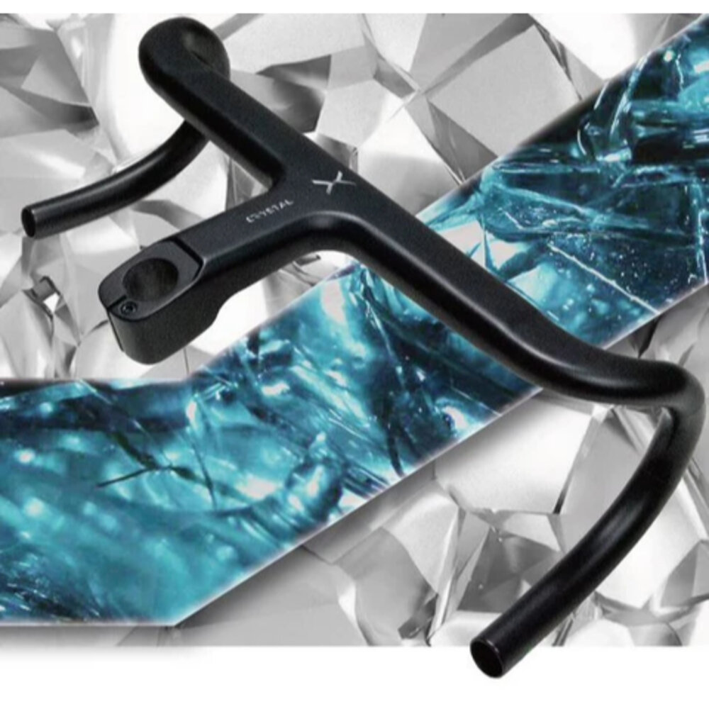 41074631474-CRYSTAL 碳纖維公路一體式把手 全內走線 相容多種規格 FSA系統可直上