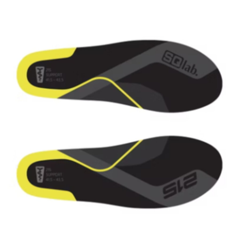 41251395184-出清 SQLAB 215 中足弓 支撐型鞋墊 黃色 運動機能 鞋墊 自行車 跑步