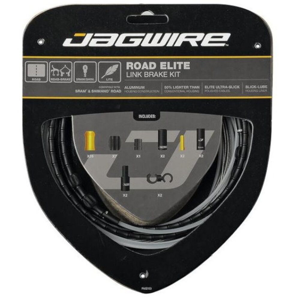 出清 JAGWIRE Road Elite Link Brake 尊爵款 公路車輕量鋁合金節式煞車線組 盒裝-圖片-3
