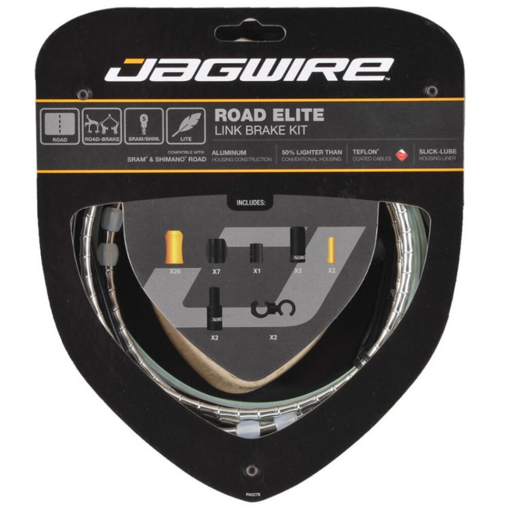 出清 JAGWIRE Road Elite Link Brake 尊爵款 公路車輕量鋁合金節式煞車線組 盒裝-圖片-4