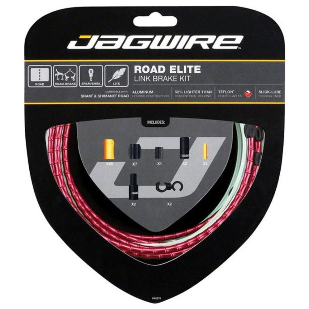 出清 JAGWIRE Road Elite Link Brake 尊爵款 公路車輕量鋁合金節式煞車線組 盒裝-圖片-5