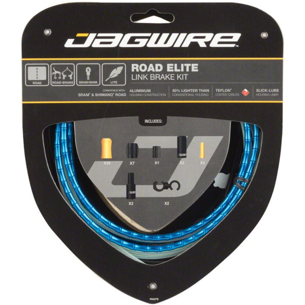 出清 JAGWIRE Road Elite Link Brake 尊爵款 公路車輕量鋁合金節式煞車線組 盒裝-圖片-6