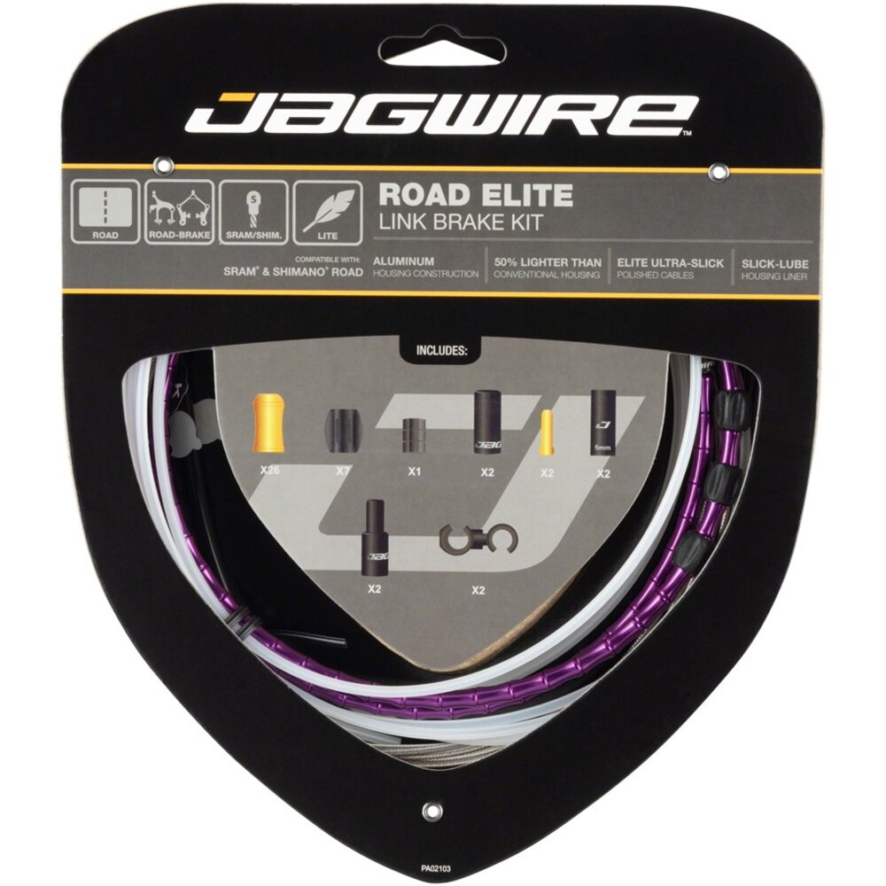 出清 JAGWIRE Road Elite Link Brake 尊爵款 公路車輕量鋁合金節式煞車線組 盒裝-圖片-7