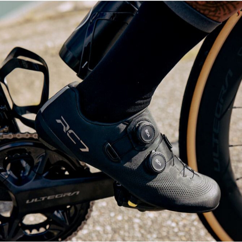 SHIMANO RC703 公路車鞋 動力鞋楦 寬版 卡鞋 黑色-圖片-6