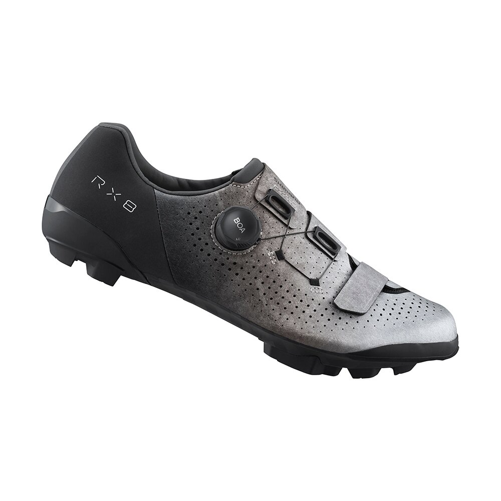 49452172756-SHIMANO RX801 登山車鞋 動力鞋楦 寬版  卡鞋 銀色