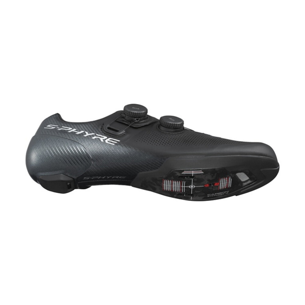 出清 SHIMANO S-PHYRE RC903 公路車鞋 動力鞋楦 寬版 卡鞋 黑色-圖片-3