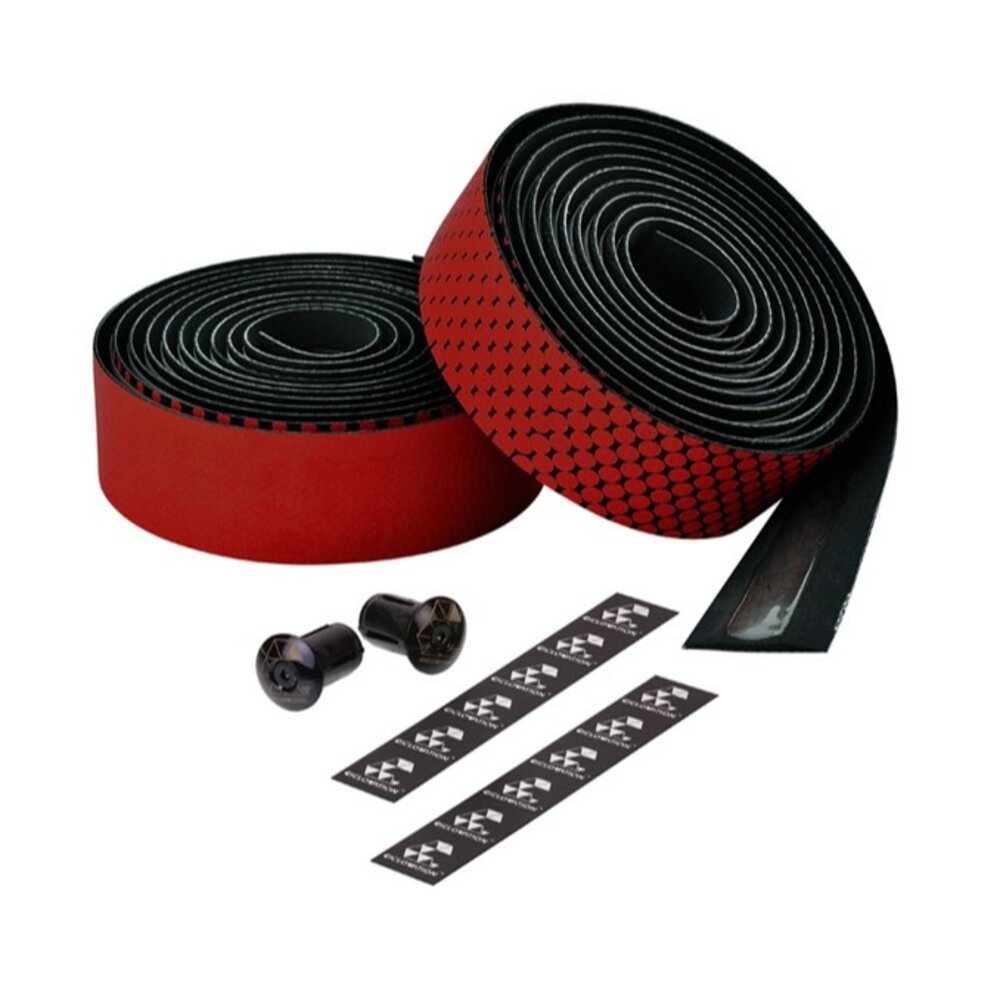 CICLOVATION自行車把帶|進階款皮革觸感 紅漸變色-圖片-2