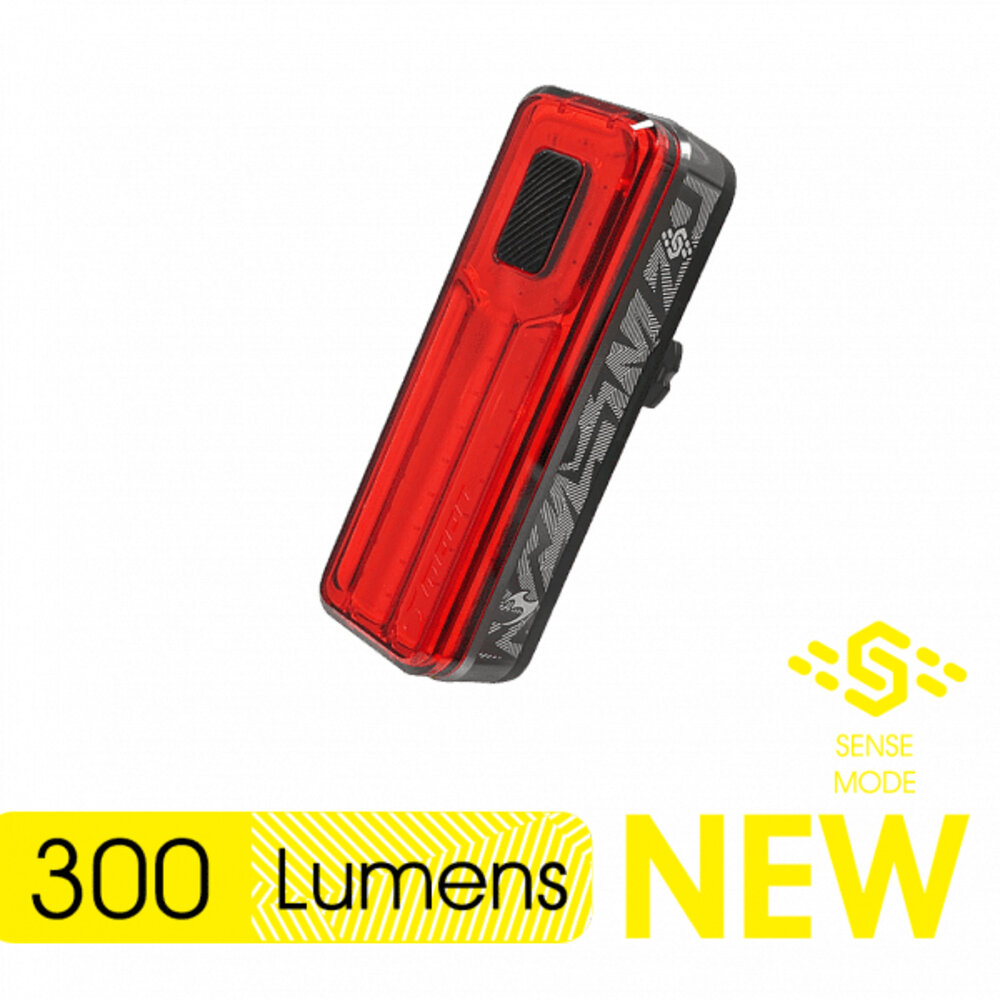 66000731-Moon Helix Sense 自行車尾燈 300流明 後車燈 智能剎車尾燈 type c充電 坐墊下支架