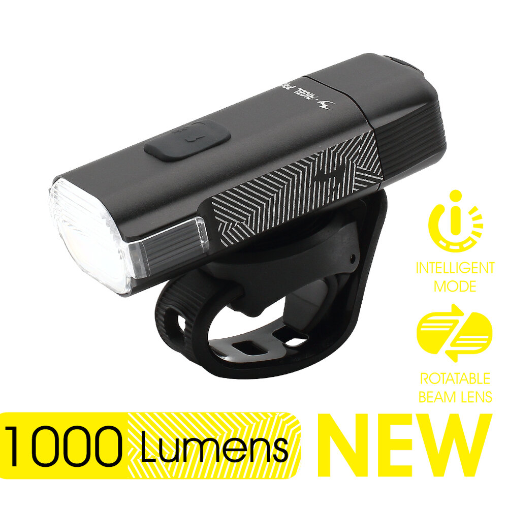 66000734-Moon Rigel Pro 1000流明 自行車前燈 TypeC充電 附車手座+ GoPro座 前燈