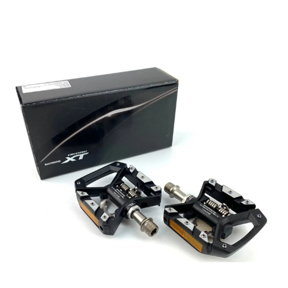 66000869-SHIMANO XT PD-T8000 登山車卡踏 兩用SPD卡踏板 (含扣片) 原廠盒裝