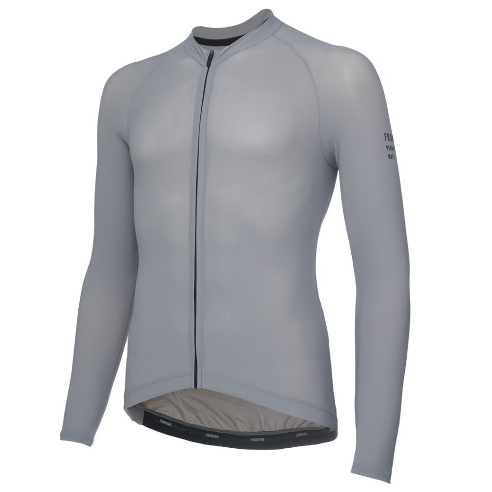 66002245-出清 Frontier 運動版長袖車衣男款 灰M NERVE TRAINING Long Sleeve